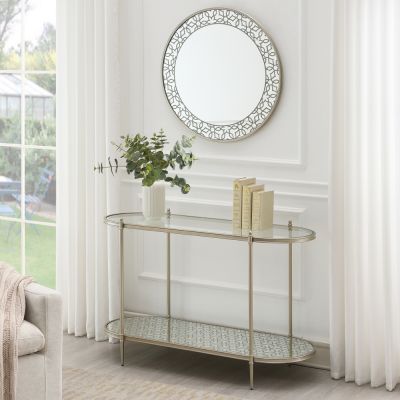 Zaba Sofa Table LV02757 Silver By Acme Furniture