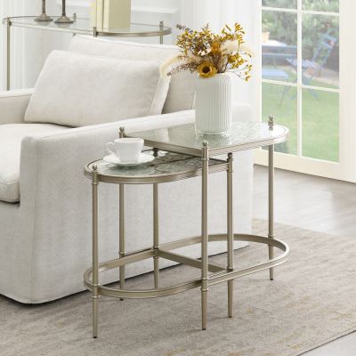 Zaba Accent Table LV02764 Silver By Acme Furniture