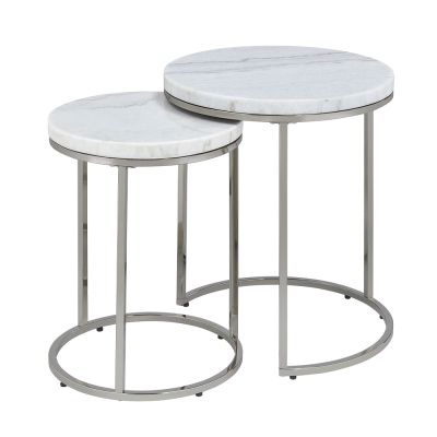 Zaidee Accent Table LV02796 Nikle By Acme Furniture