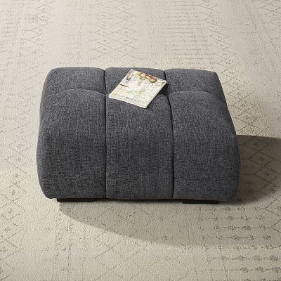 Chloris Ottoman LV02841 Gray By Acme Furniture