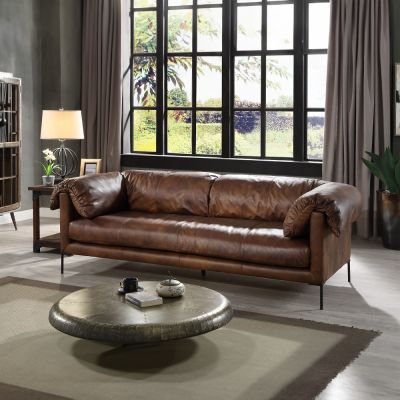 Jaron Sofa LV02980 Mocha By Acme Furniture