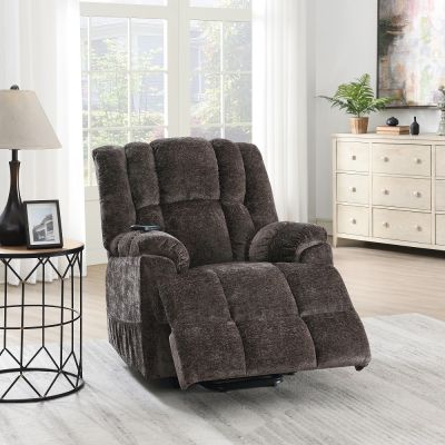 Pacay Reclining Sofa LV02998 Brown By Acme Furniture