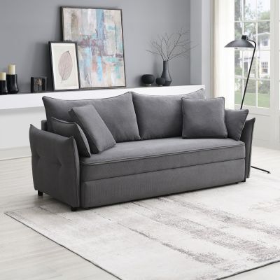 Irina Sleeper Sofa LV03100 Gray By Acme Furniture