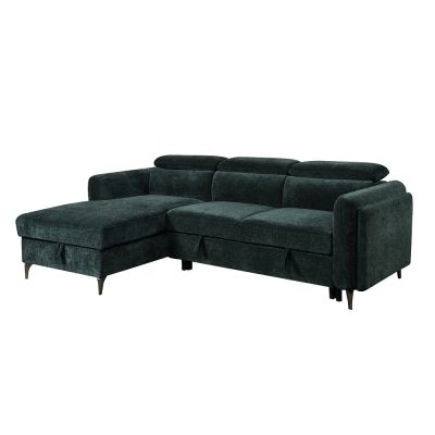 Zadok Sectional LV03180 Green By Acme Furniture