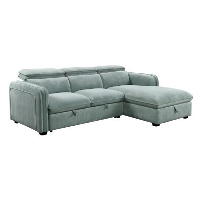 Zavala Sectional LV03190 Green By Acme Furniture