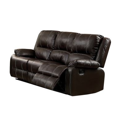 Zuriel Reclining Sofa LV52280 Brown By Acme Furniture