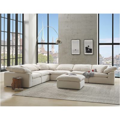 Naveen Modular Sectional LV55131 Ivory By Acme Furniture