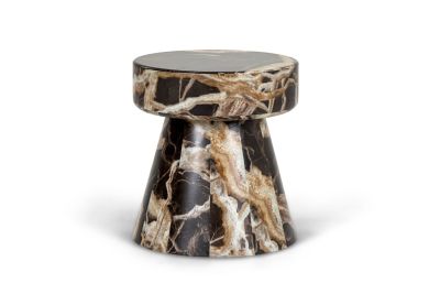 Modrest Marlow - Modern Faux Marble End Table Set