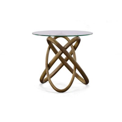 Modrest Mason - Modern Class + Walnut Side Table