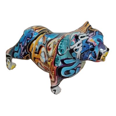 Modrest Graffiti French Bulldog Modern Multi-Color Sculpture