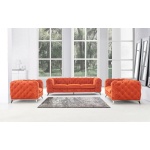 delilah vgca 78161 orange sofa set 1